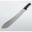 ROSEWOOD HANDLE BUTCHERS KNIFE WITH GRANTON EDGE