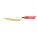 6 inch Chefs Knife Pink Coloured Curly Birch