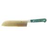 7 inch Santoku - Blue Coloured Curly Birch Handle