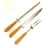 3 Piece Carving Set with Oak Handles