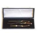 3 Piece Stag Handled Carving Set