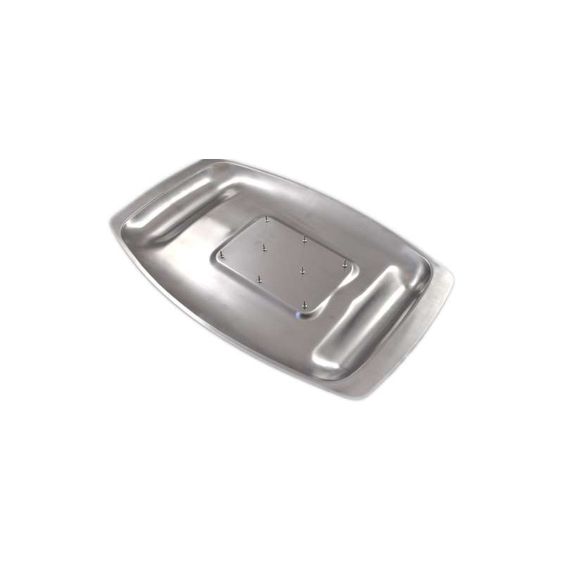 thumbnail image 2 of Dexam Chichester Carving Dish With Spikes - Stainless Steel 45x27cm Serving Platter 2 of 12