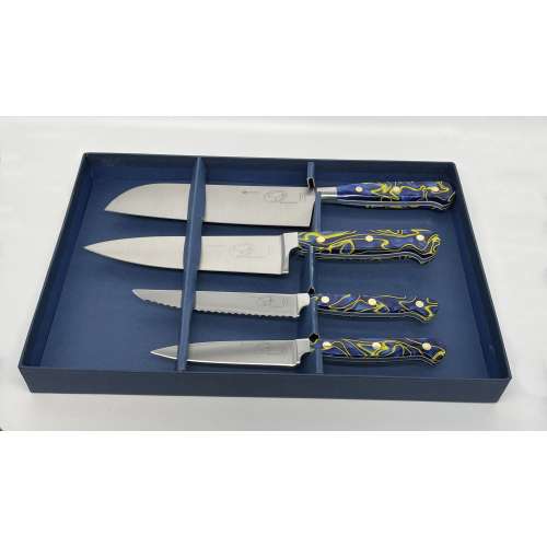 4 Piece Gourmet Ocean Blue Set